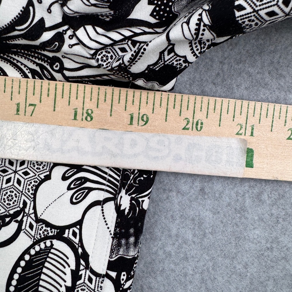 St John Sport Jacket Womens Medium Black White Floral Button Up Cotton Stretch - Picture 12 of 13